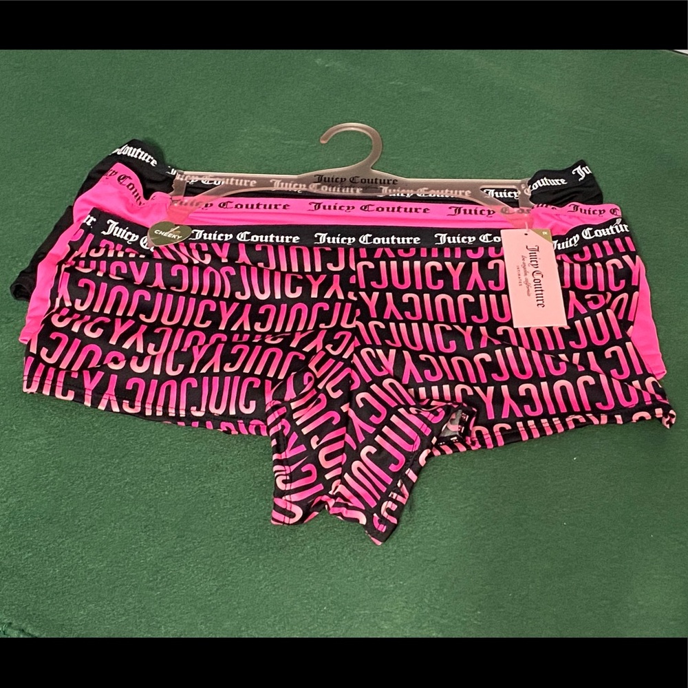 NWT•Juicy Couture 3pk Women’s Cheeky boy short 1X